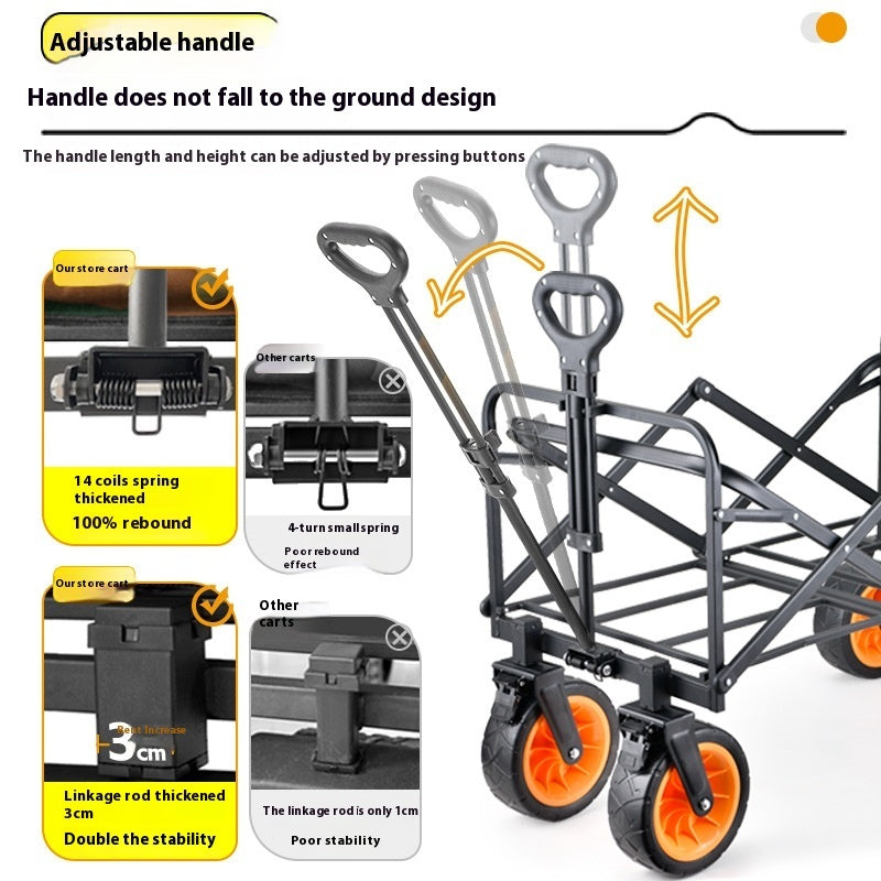Outdoor Folding Hand Pulled Cart