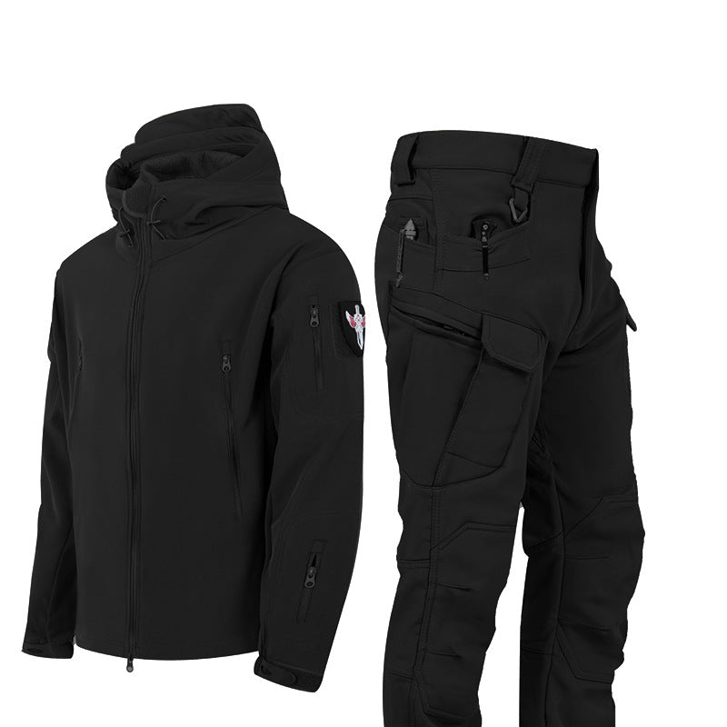 Camouflage Shark Skin Shell Jacket - Fleece-lined Waterproof Tactical Suit
